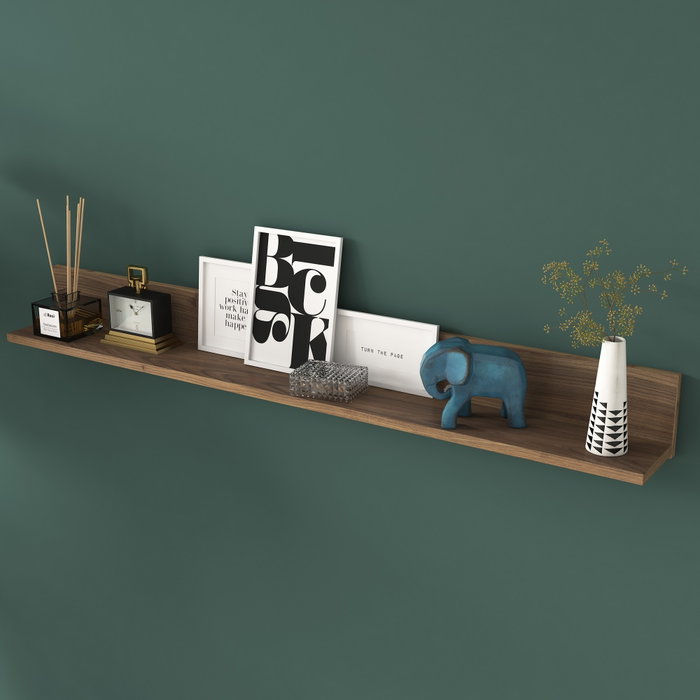 Hanah Home E5 - 226 Estantería de Pared Escandinava Nogal Hanah Home E5 - 226 Estantería de Pared Escandinava Nogal